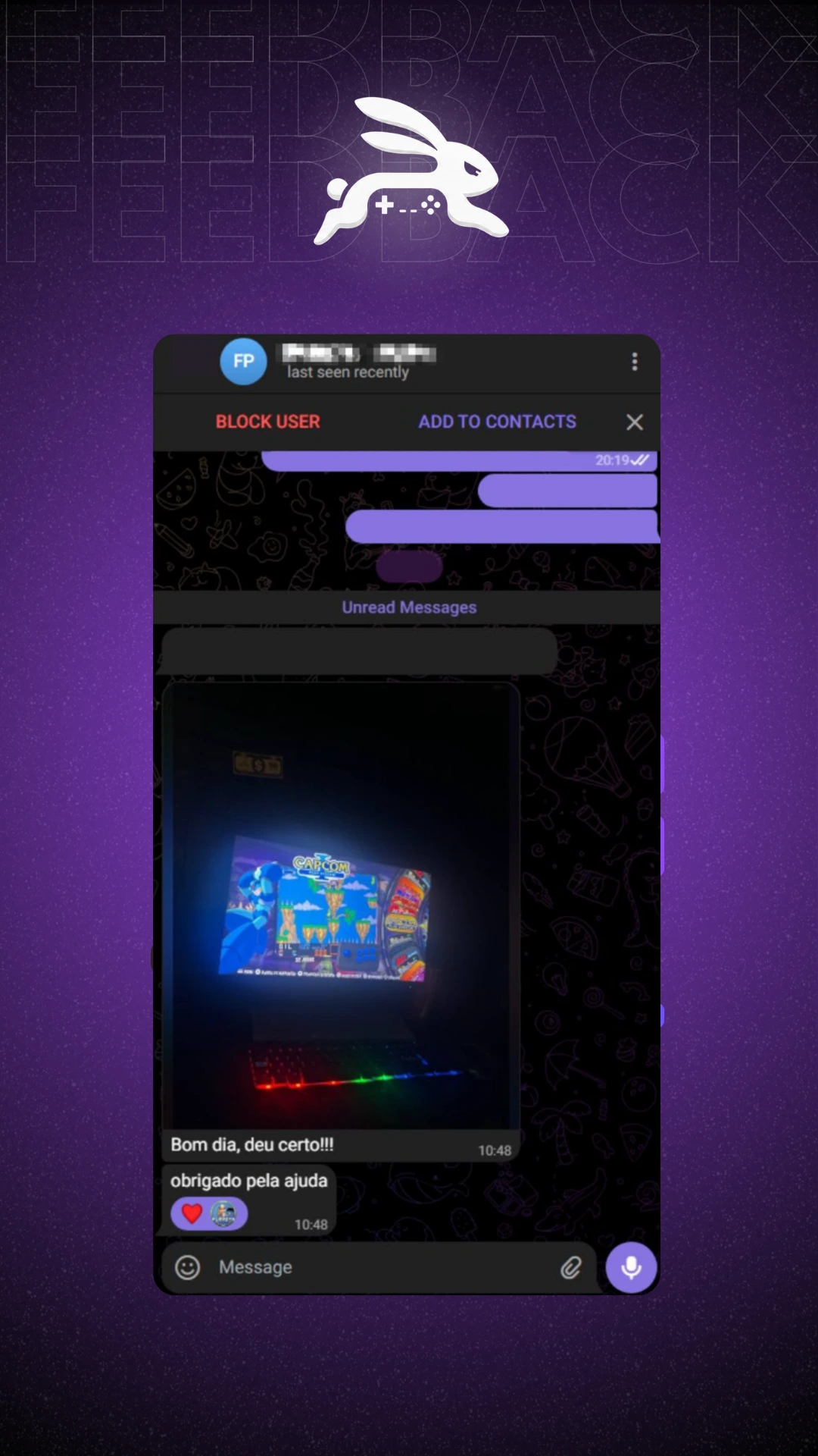 Feedback de cliente Retrofy — depoimento 2